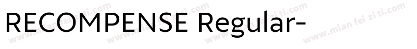 RECOMPENSE Regular字体转换